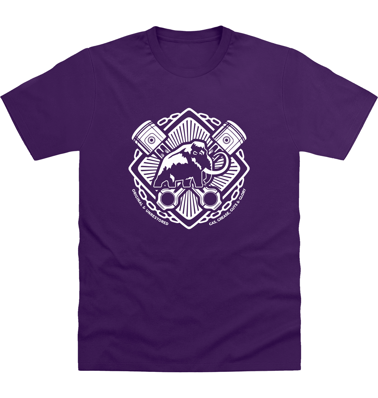 Purple Printed T-shirt Front
