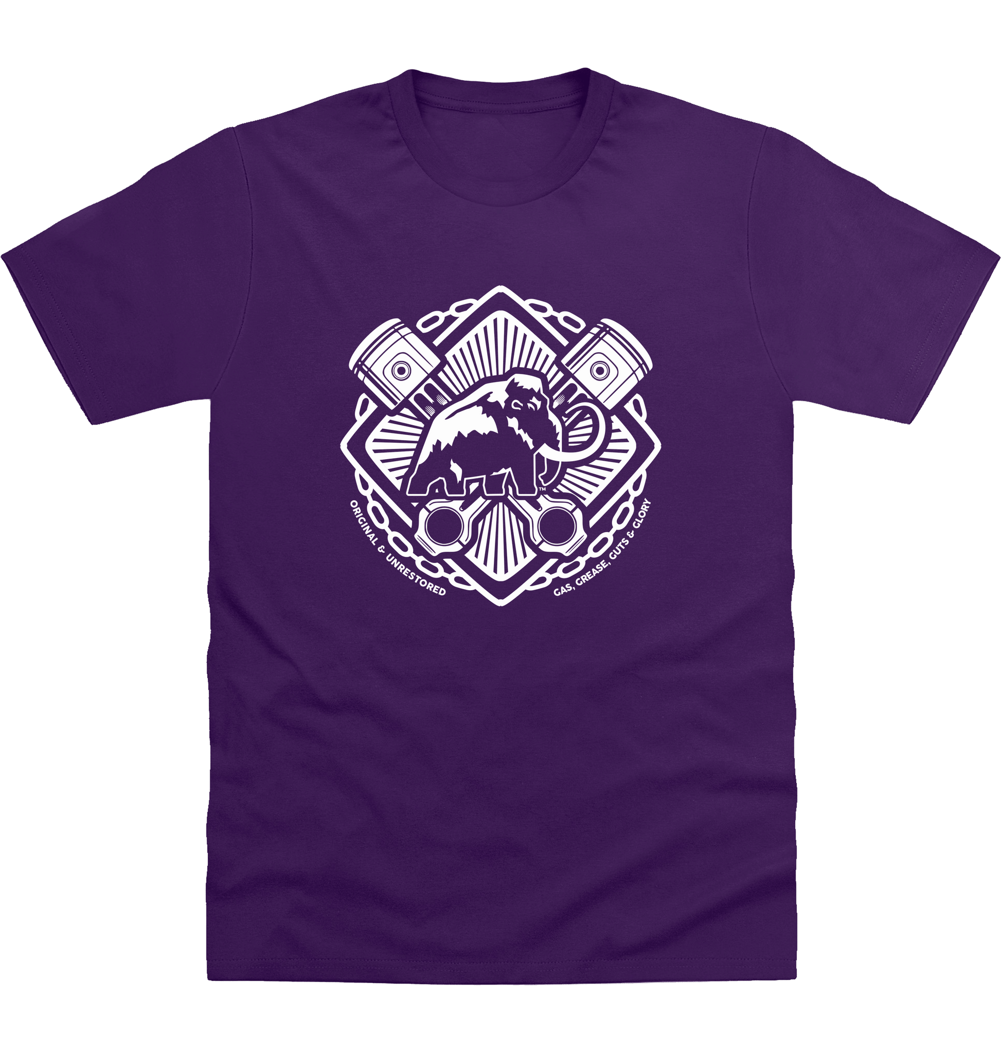 Purple Printed T-shirt Front