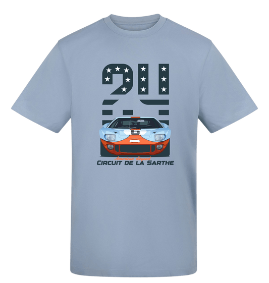 Sky Blue Printed T-shirt Front
