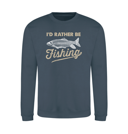 Airforce Blue Printed Sweater Front