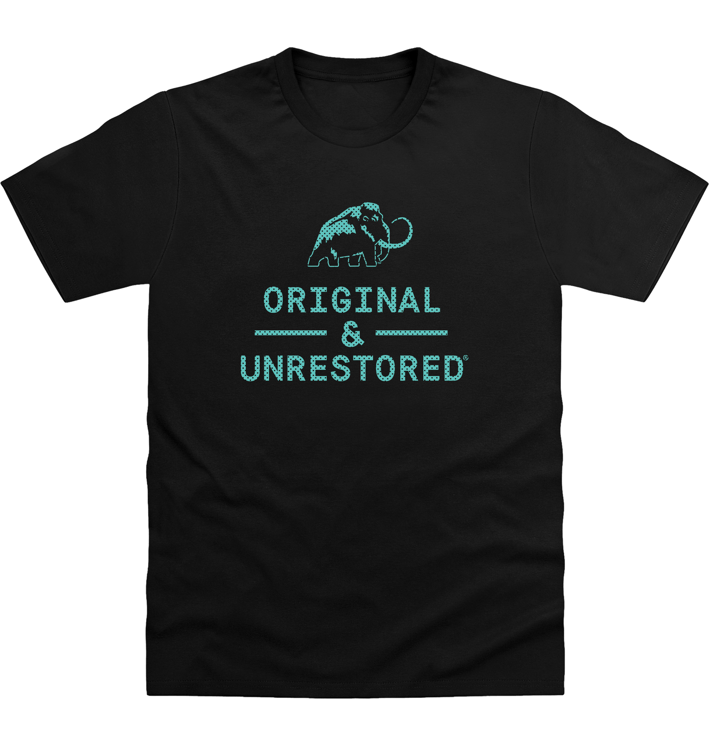 Deep Black Printed T-shirt Front
