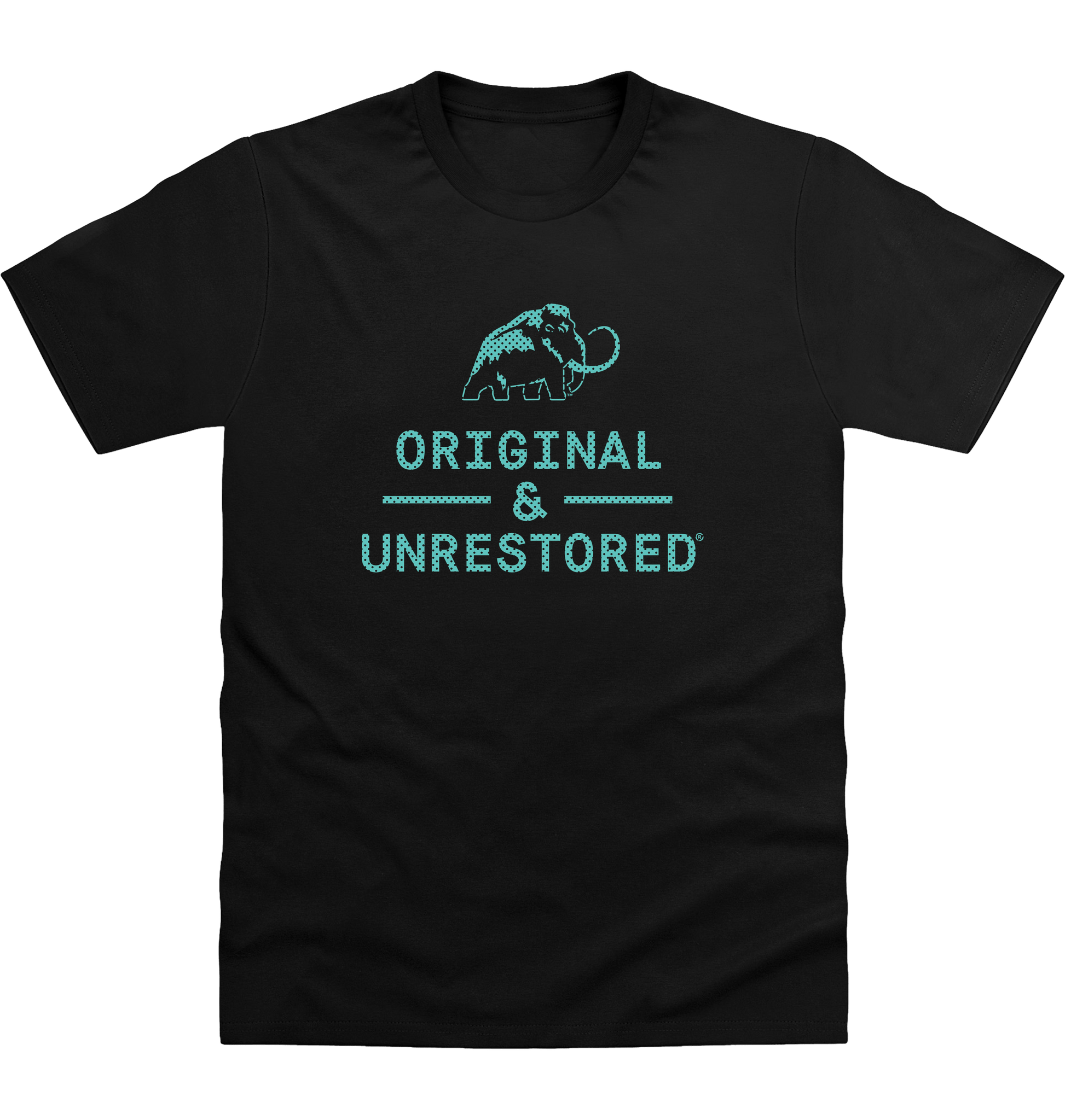 Deep Black Printed T-shirt Front