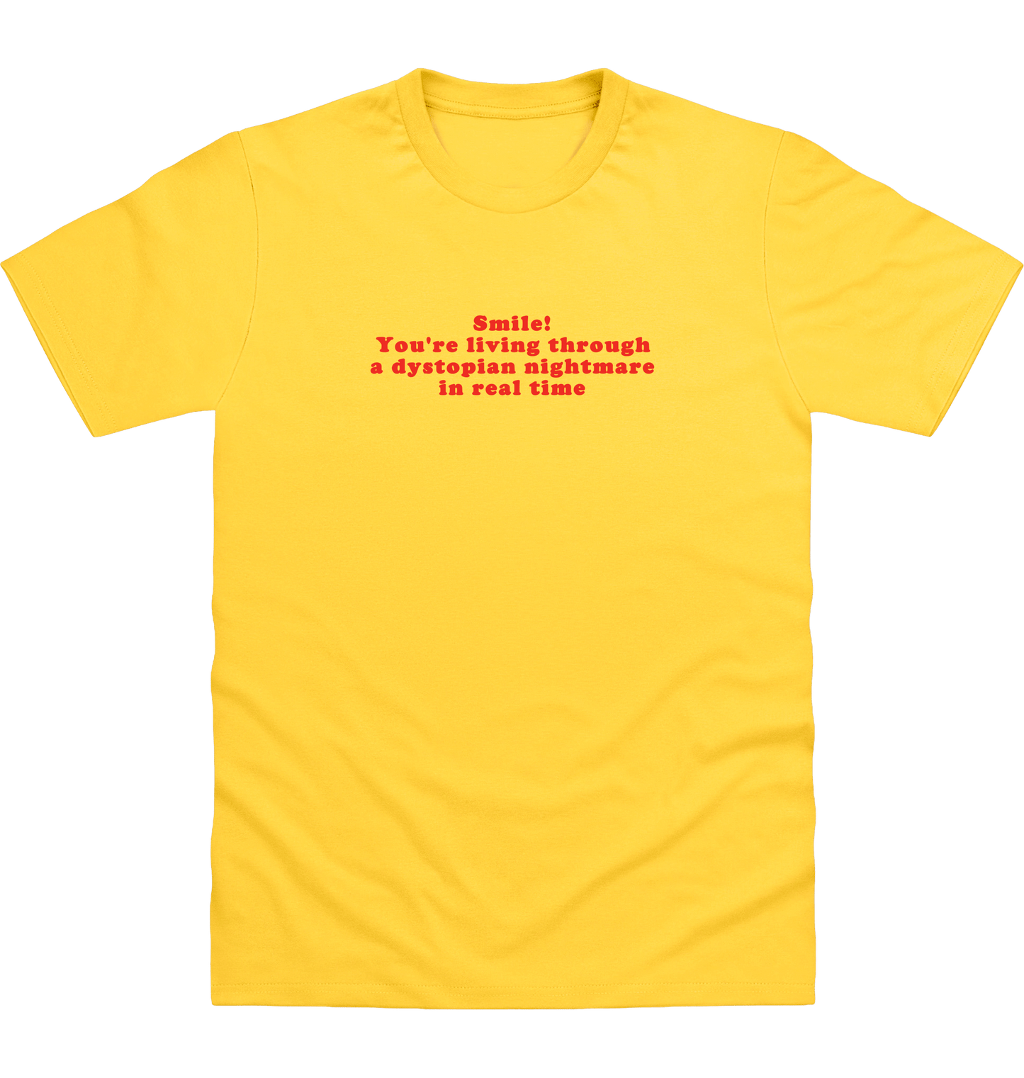 Sun Yellow Printed T-shirt Front