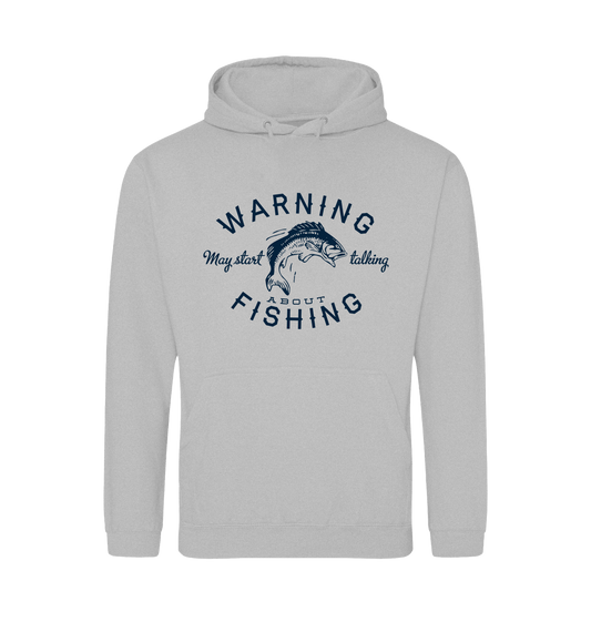 Heather Grey Printed Hoody Front