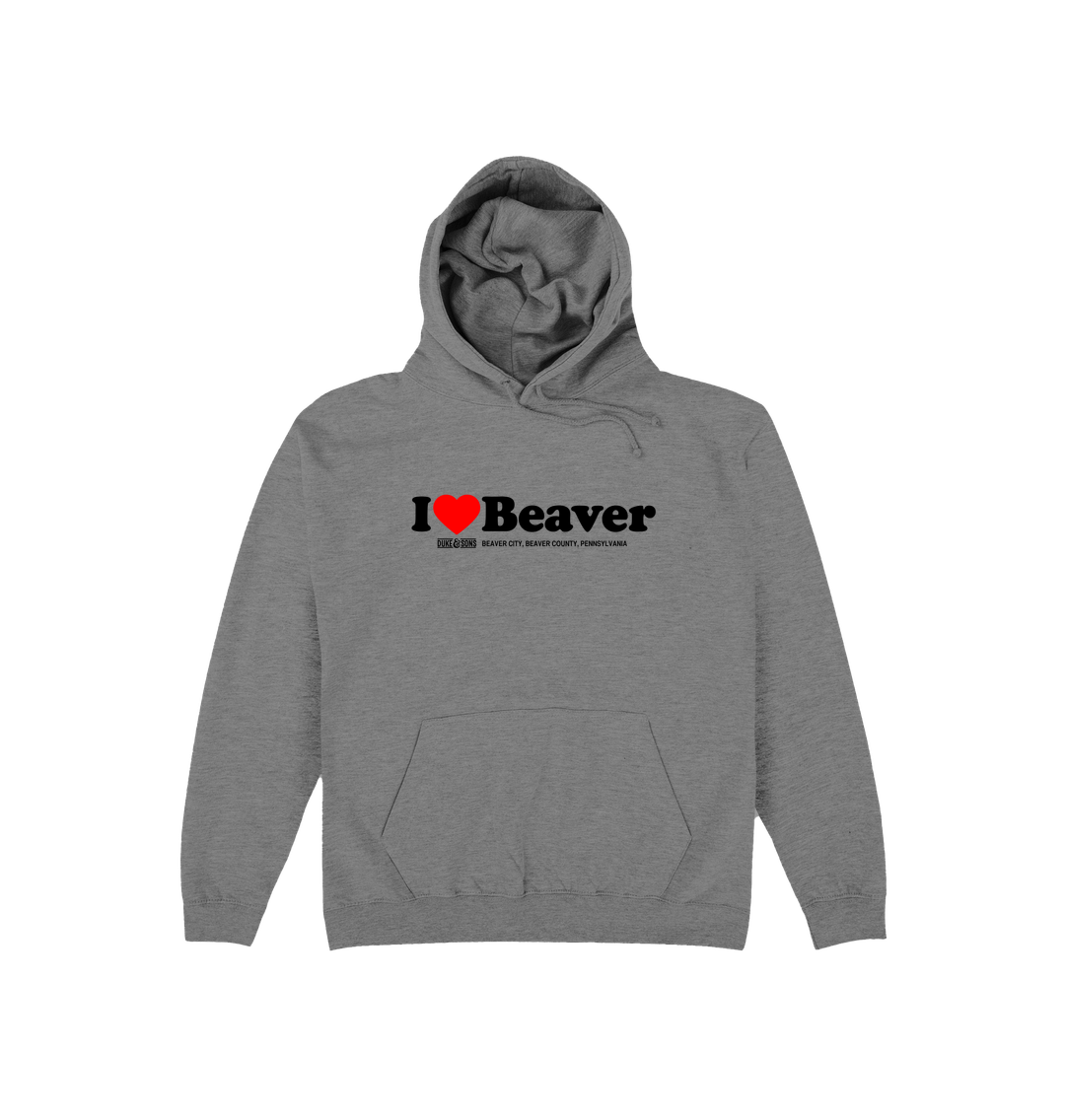 Graphite Heather Printed Hoody Front