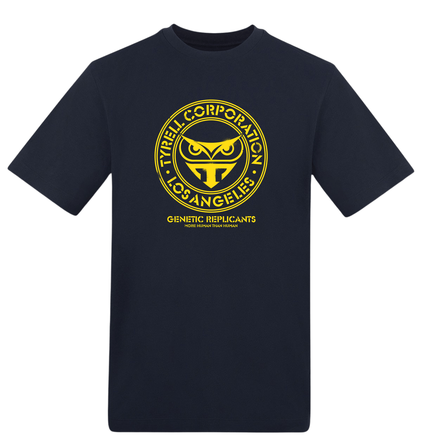 New French Navy Printed T-shirt Front