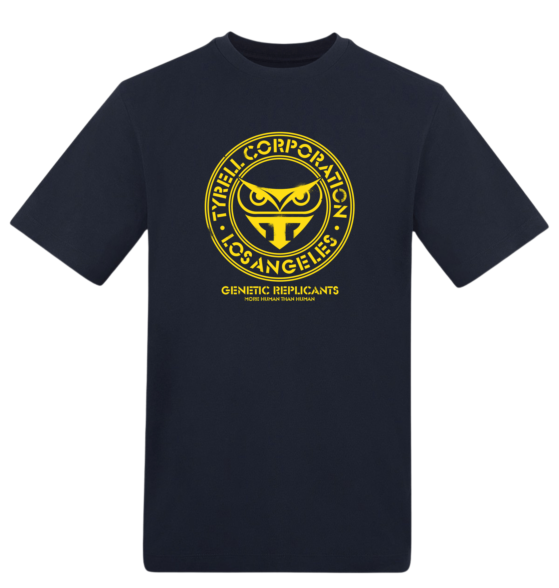 New French Navy Printed T-shirt Front