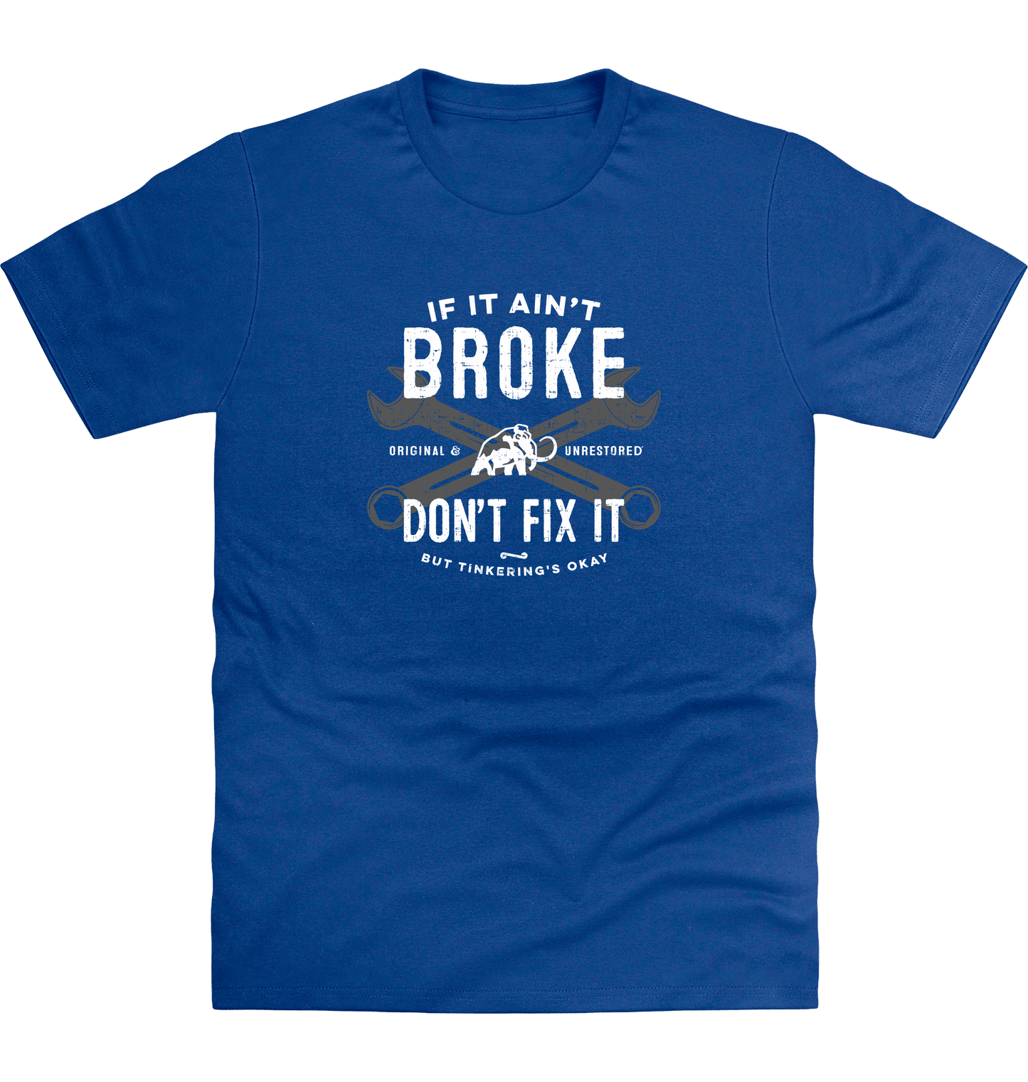 Royal Blue Printed T-shirt Front