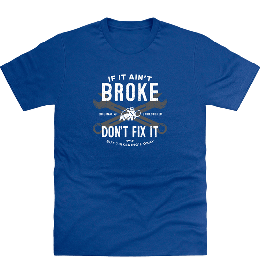 Royal Blue Printed T-shirt Front