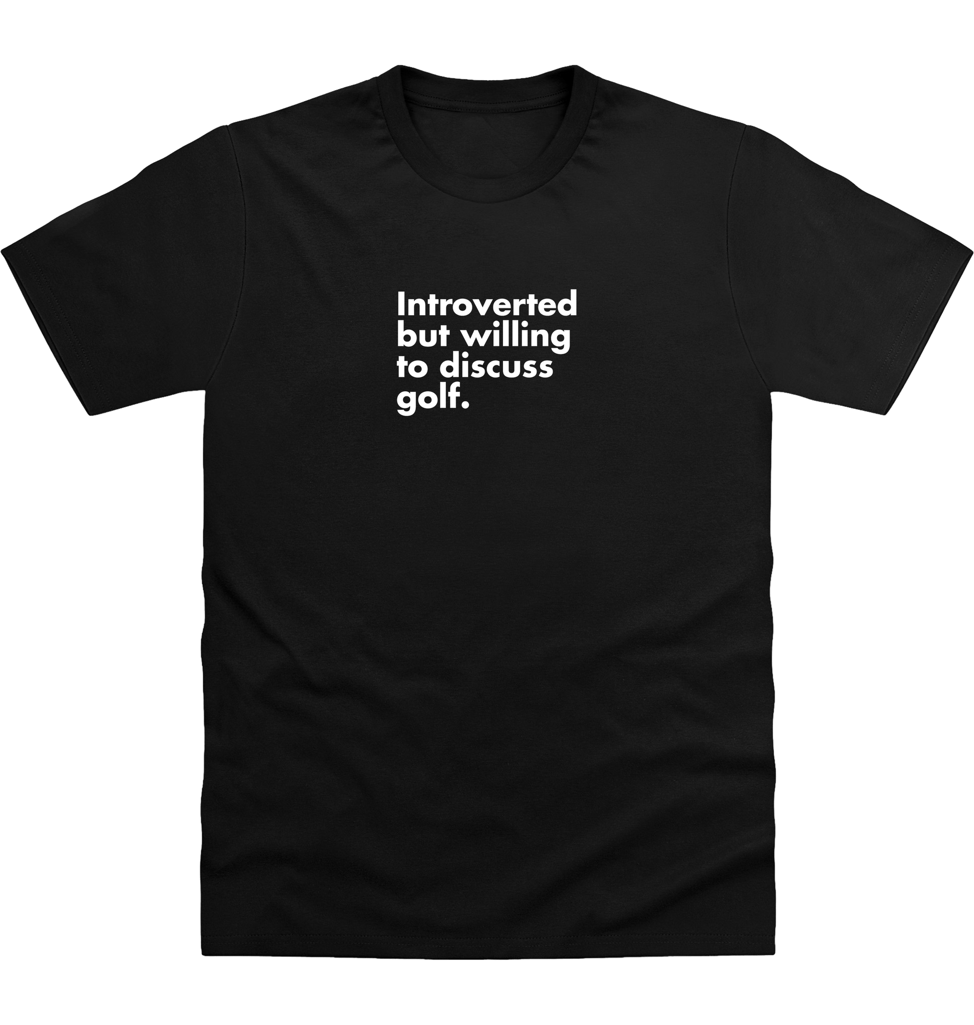 Deep Black Printed T-shirt Front