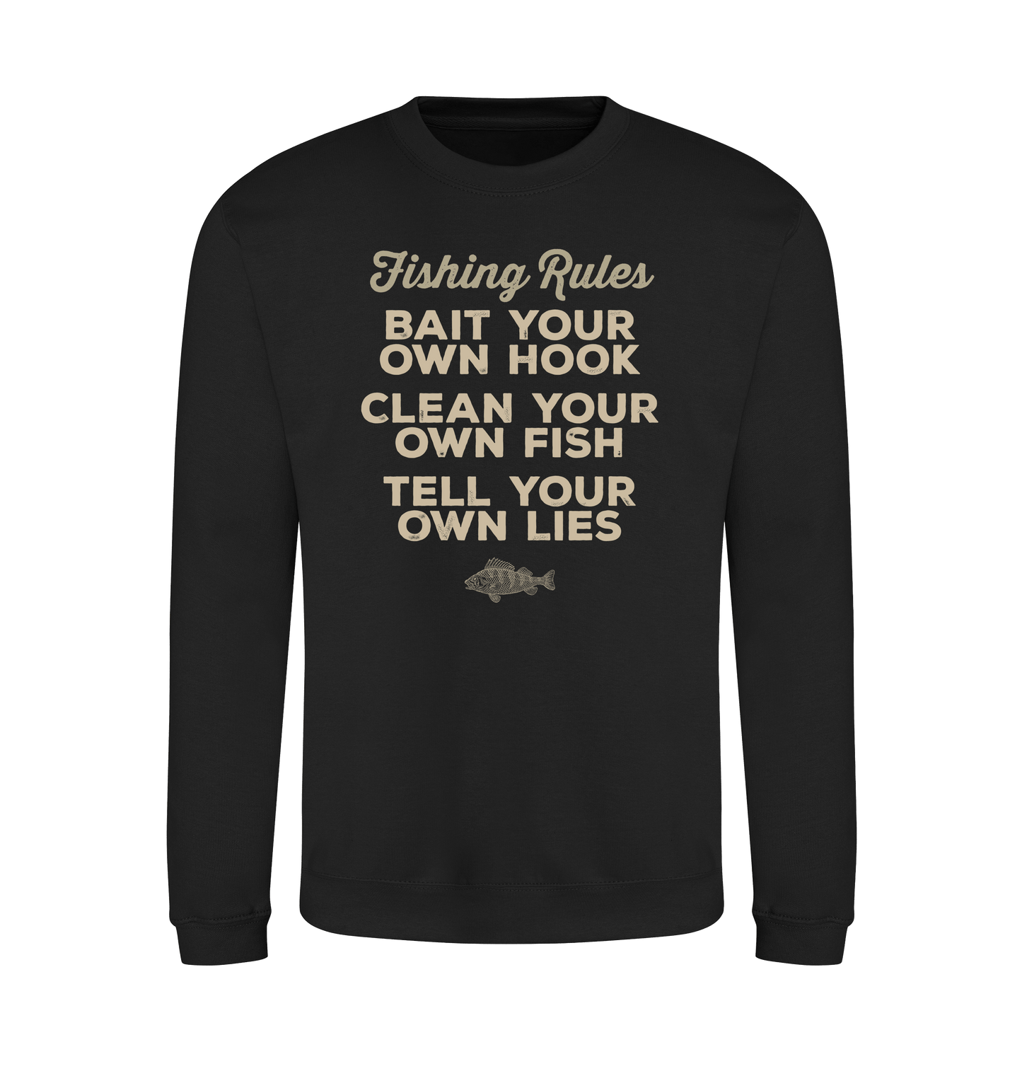 Jet Black Printed Sweater Front