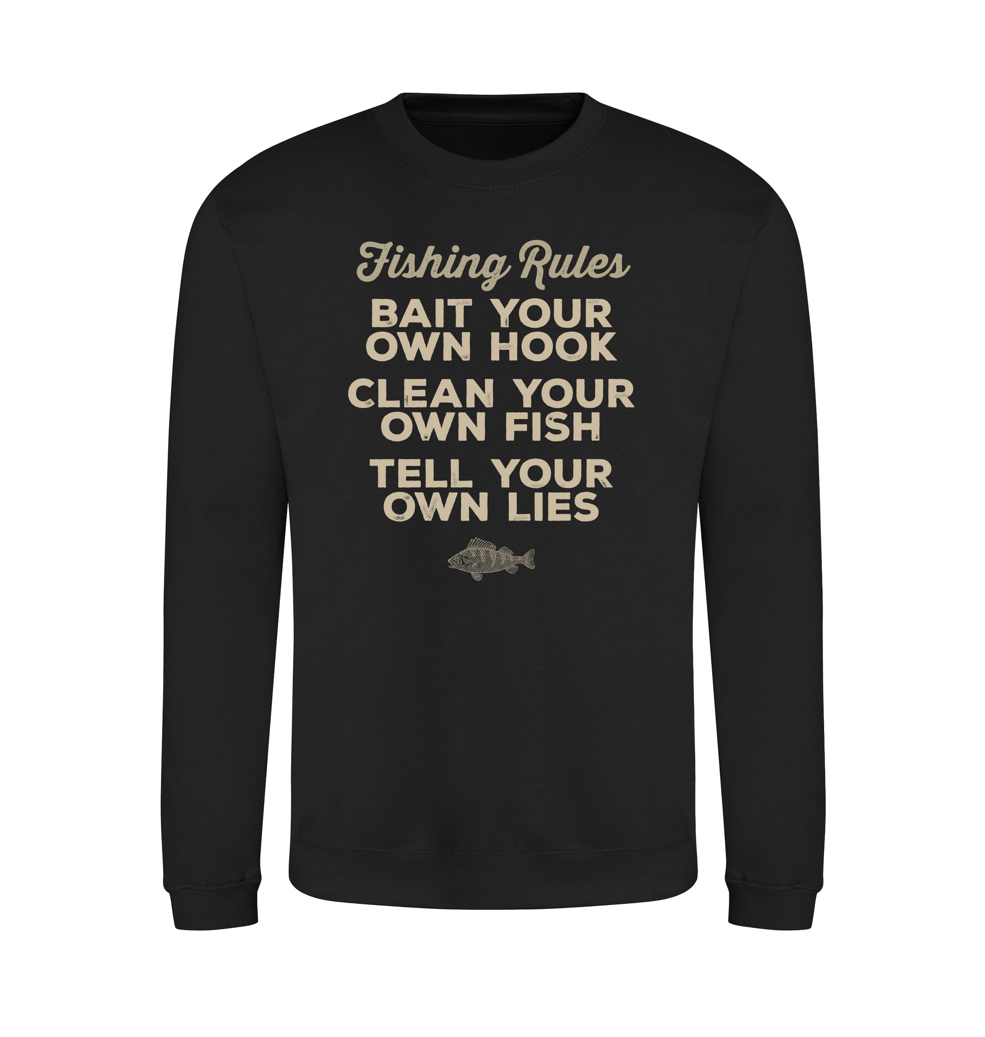 Jet Black Printed Sweater Front