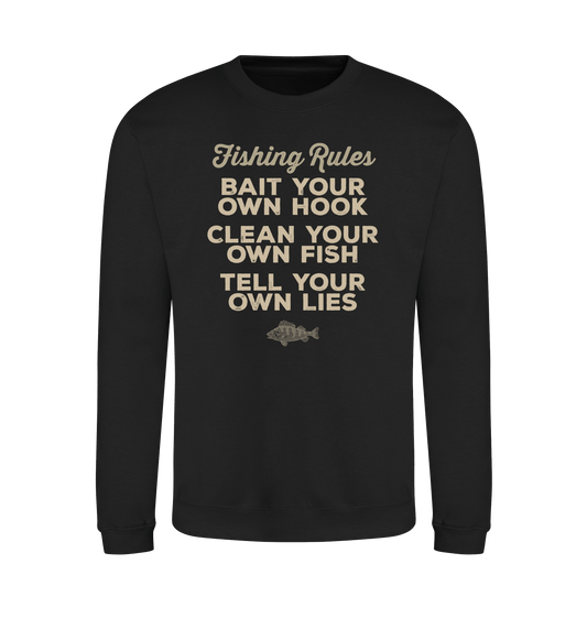 Jet Black Printed Sweater Front
