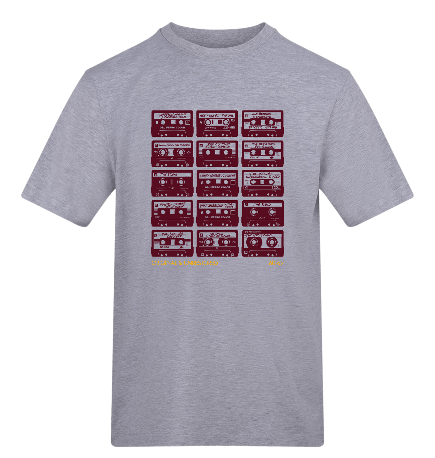 Heather Grey Printed T-shirt Front