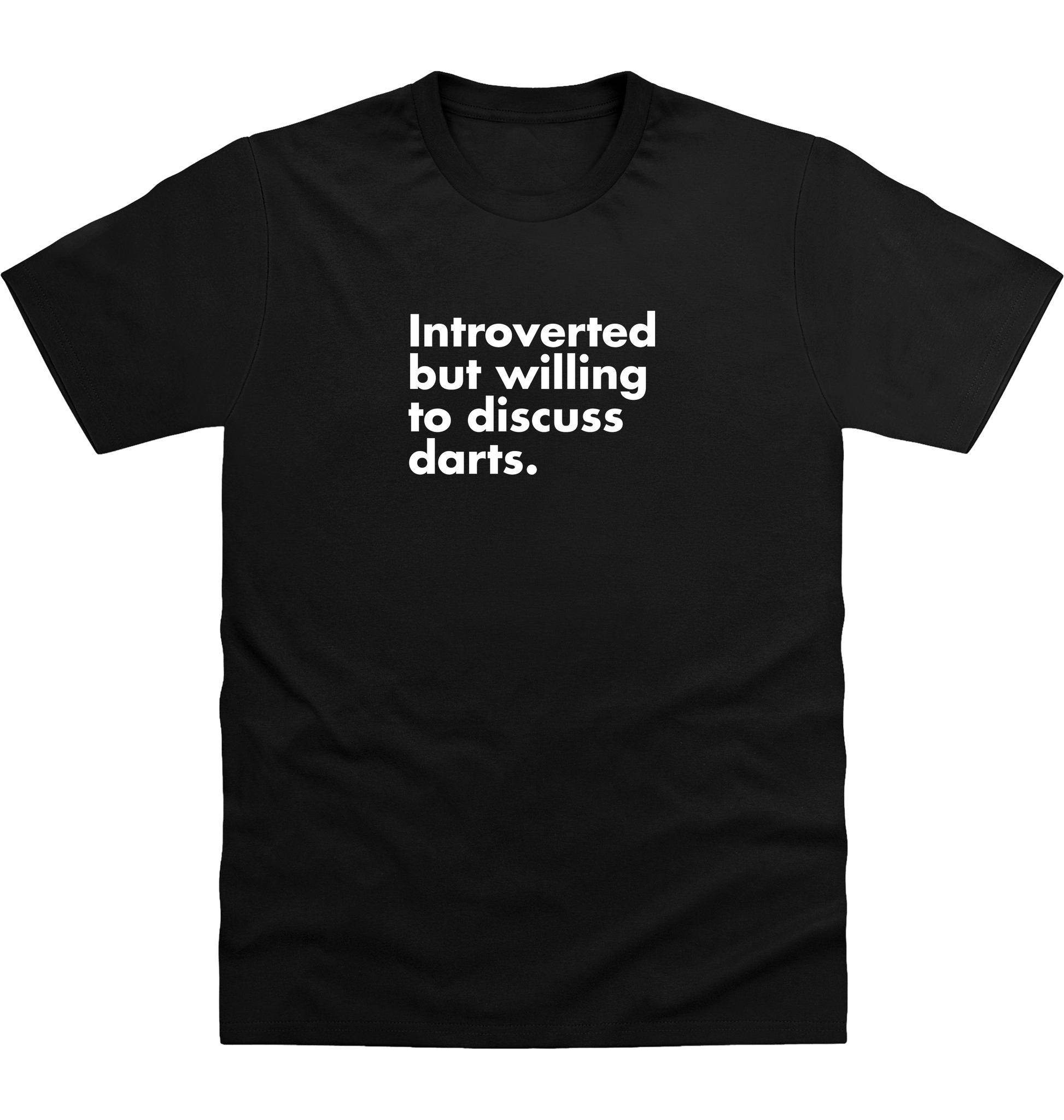 Deep Black Printed T-shirt Front
