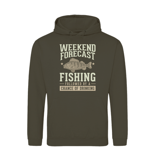 Olive Green Printed Hoody Front