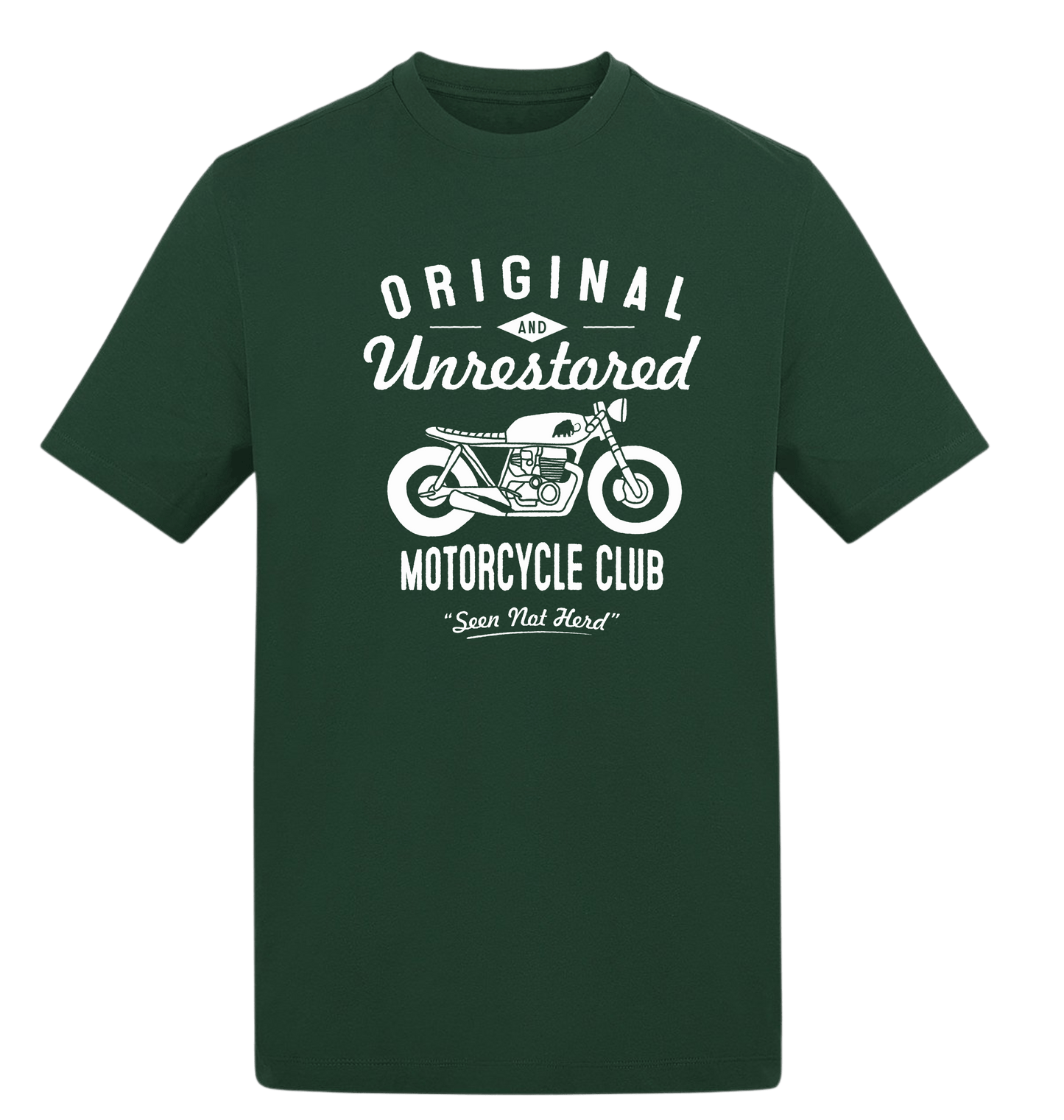 Bottle Green Printed T-shirt Front
