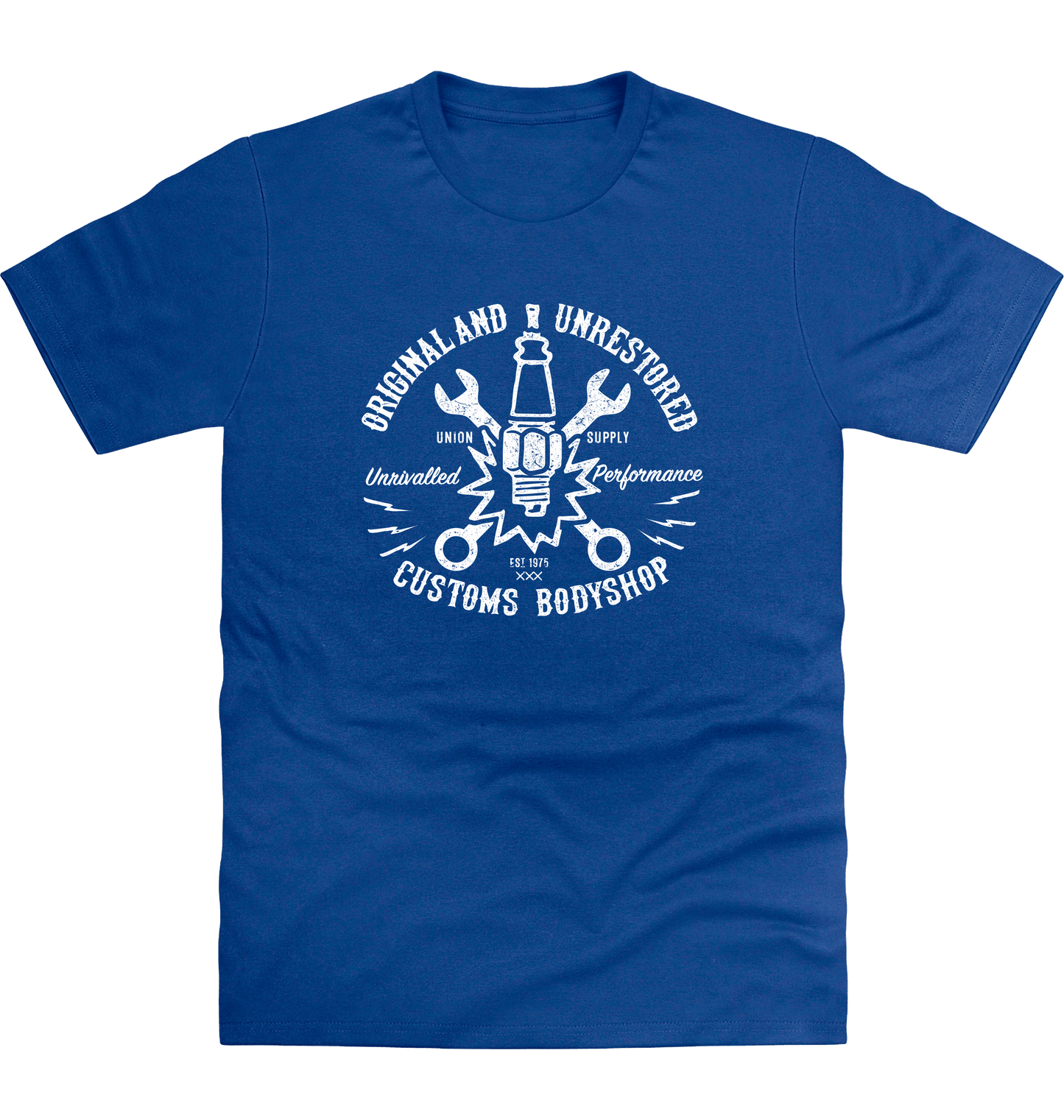 Royal Blue Printed T-shirt Front