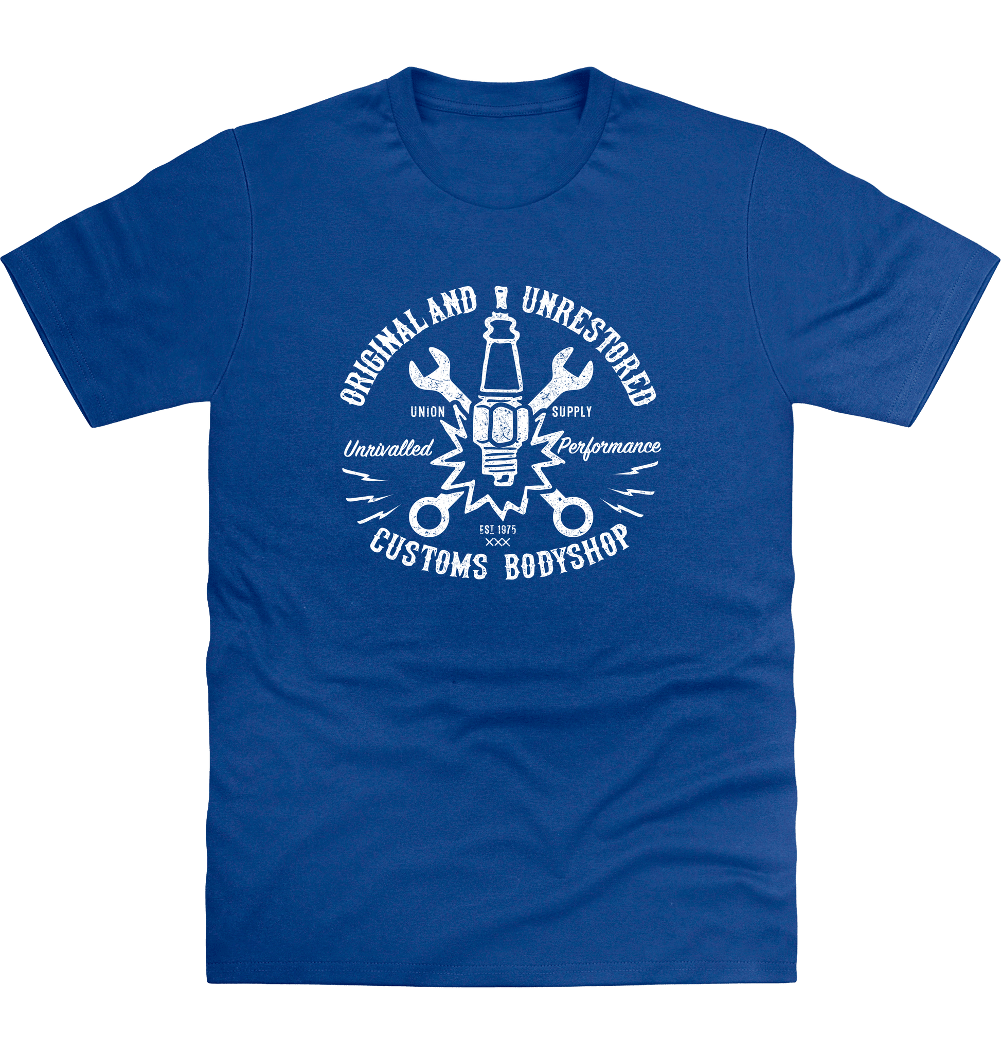 Royal Blue Printed T-shirt Front