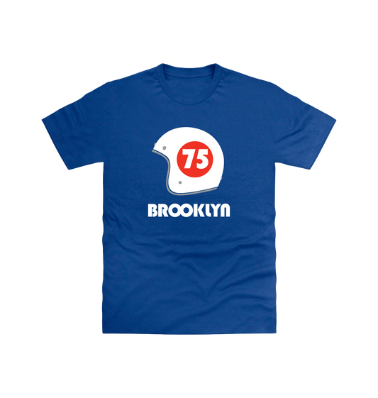 Royal Blue Printed T-shirt Front