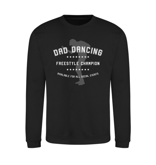 Jet Black Printed Sweater Front