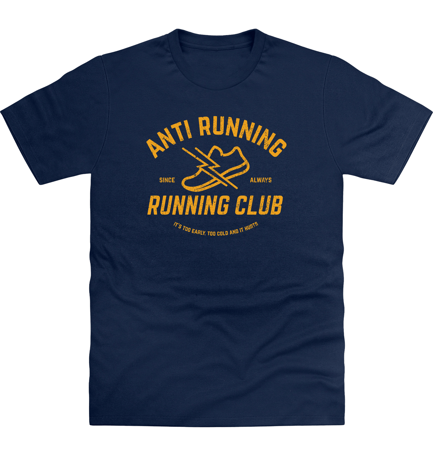 New French Navy Printed T-shirt Front