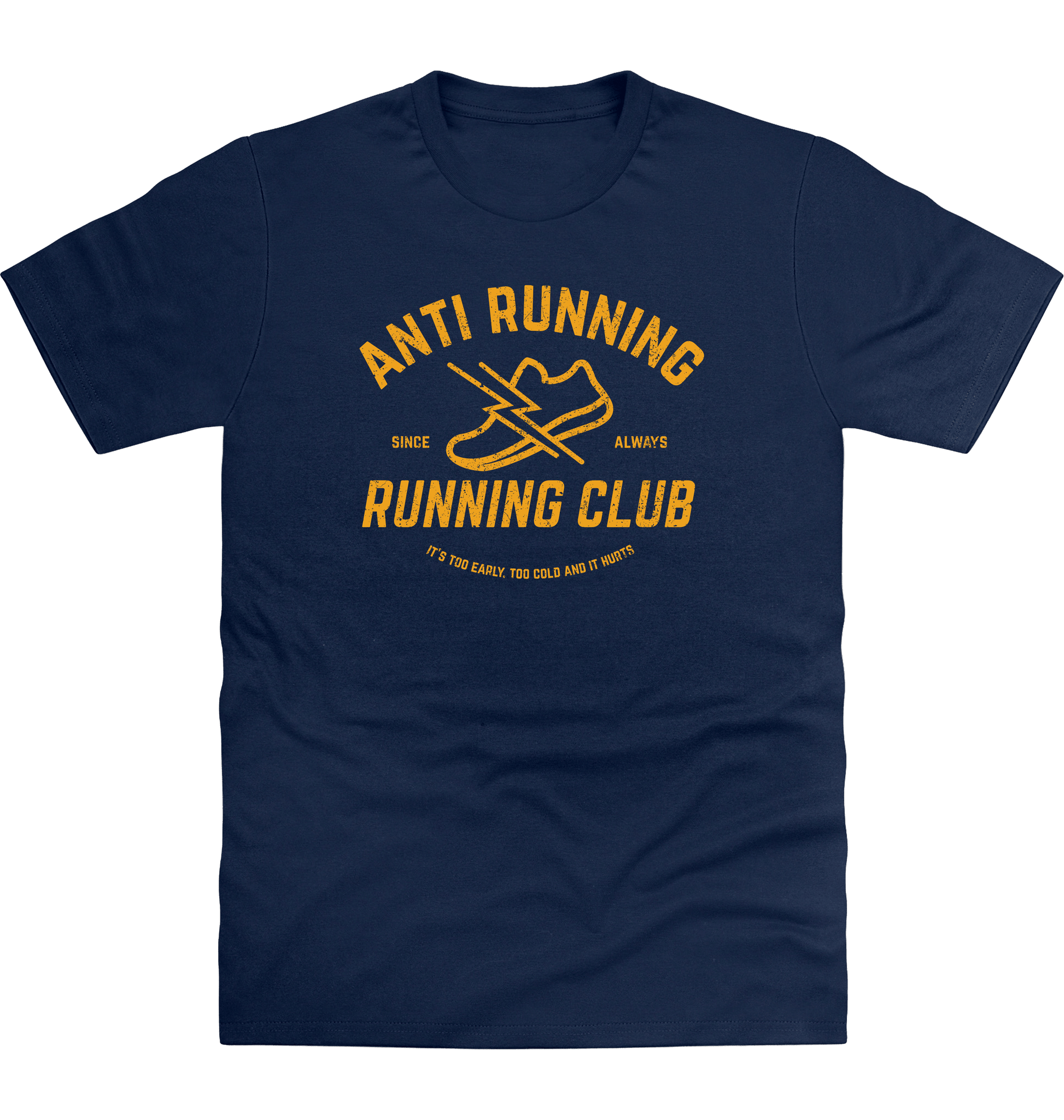New French Navy Printed T-shirt Front
