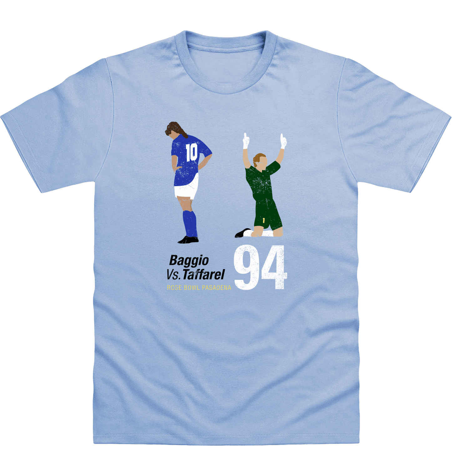 Sky Blue Printed T-shirt Front