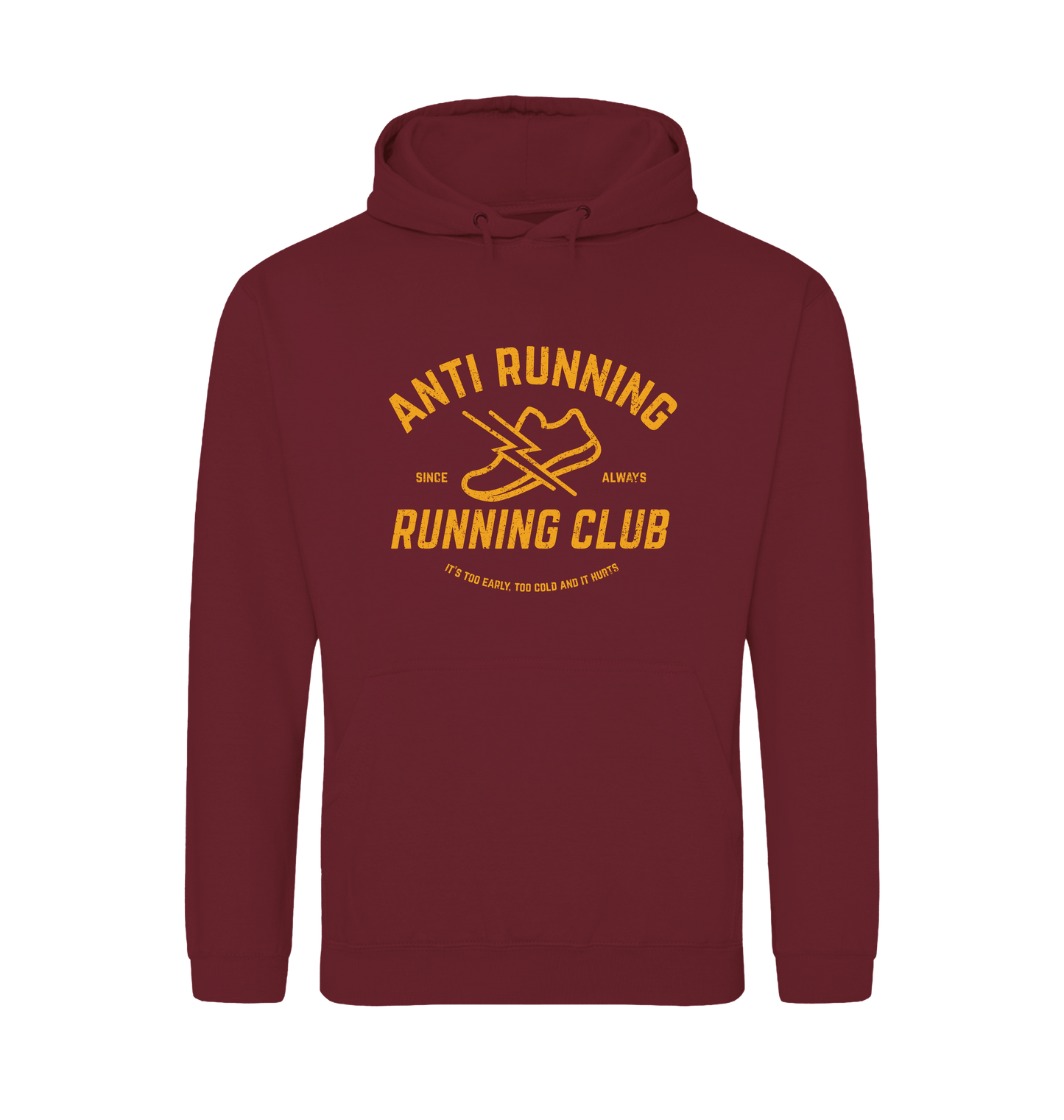 Burgundy Printed Hoody Front