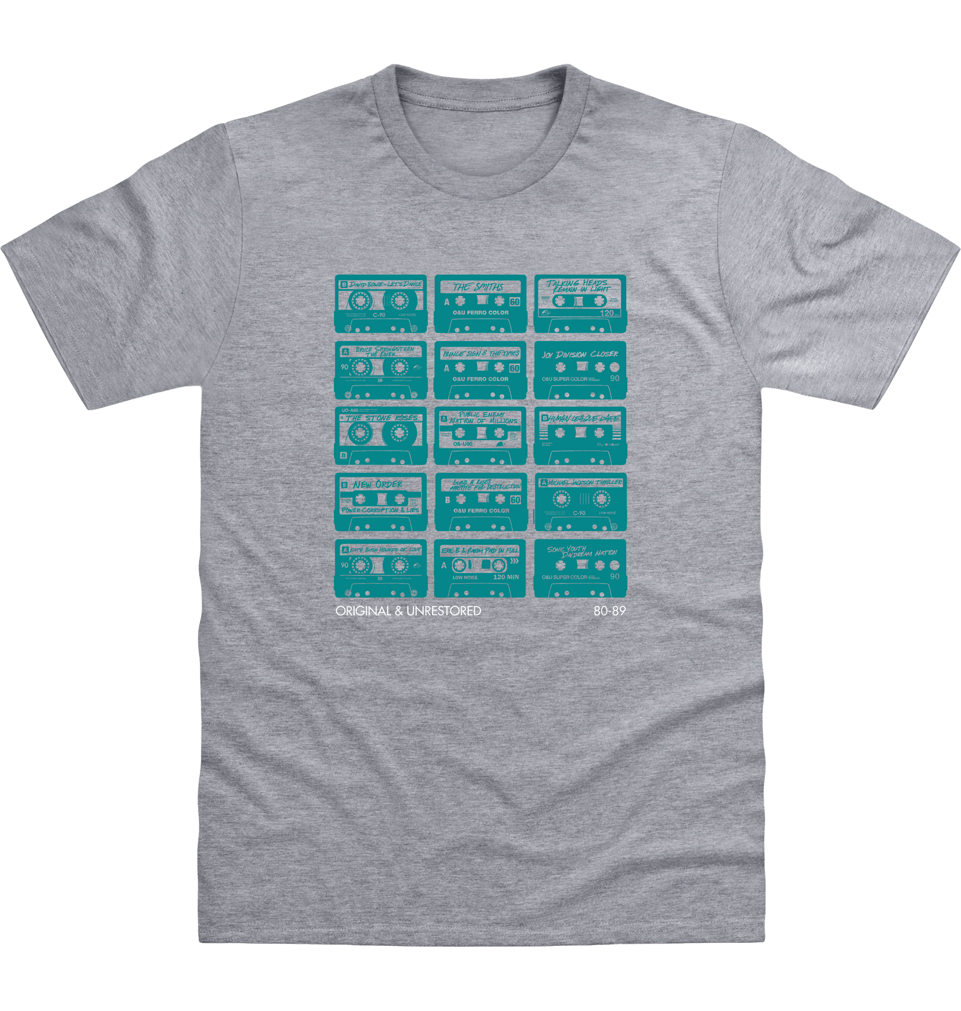 Heather Grey Printed T-shirt Front