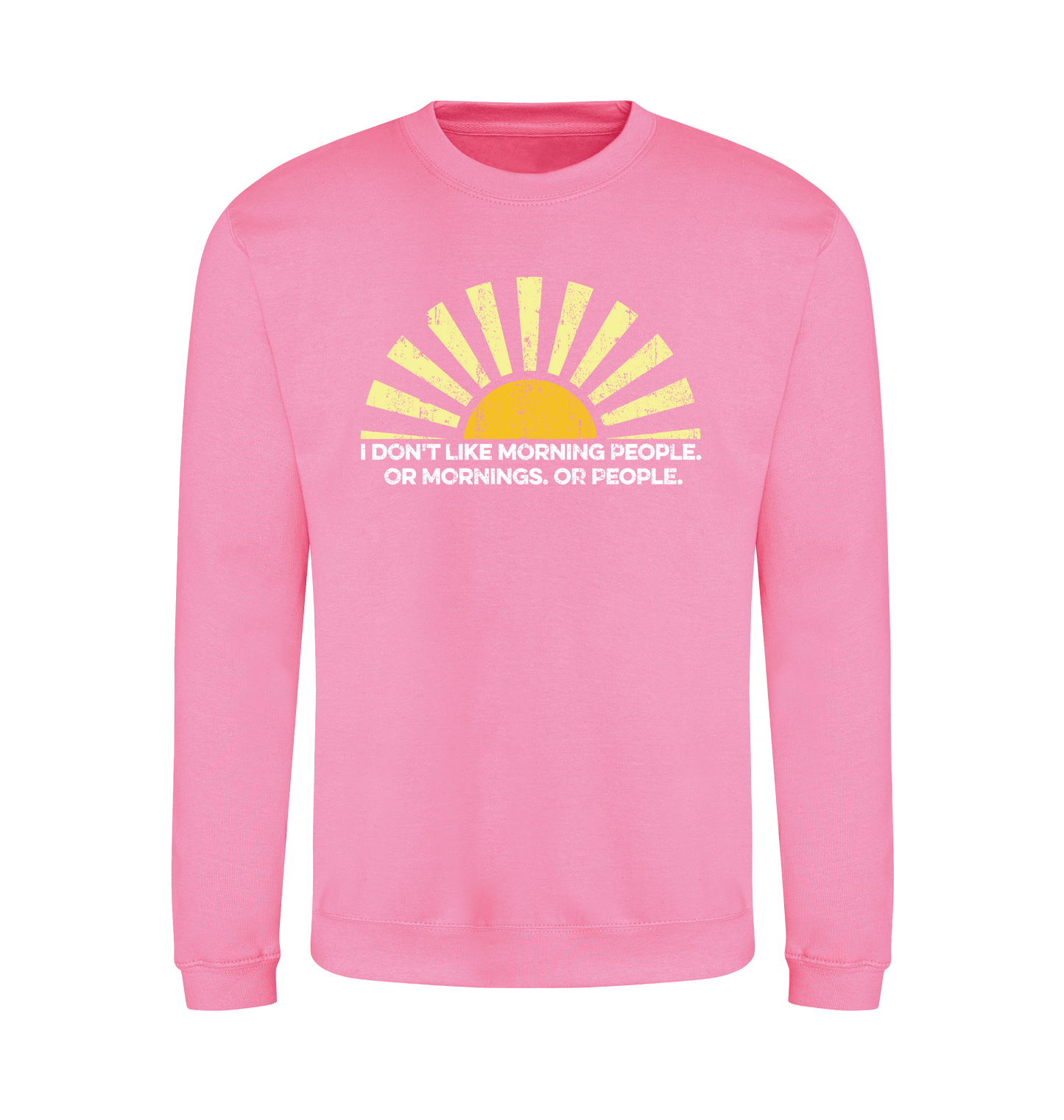 Candyfloss Pink Printed Sweater Front