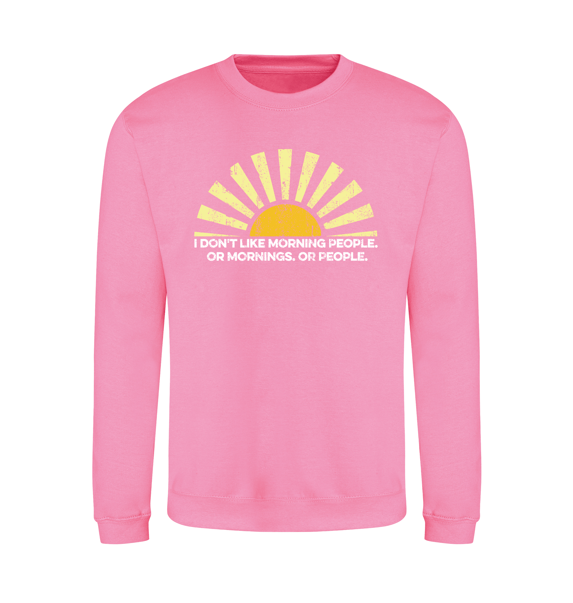 Candyfloss Pink Printed Sweater Front