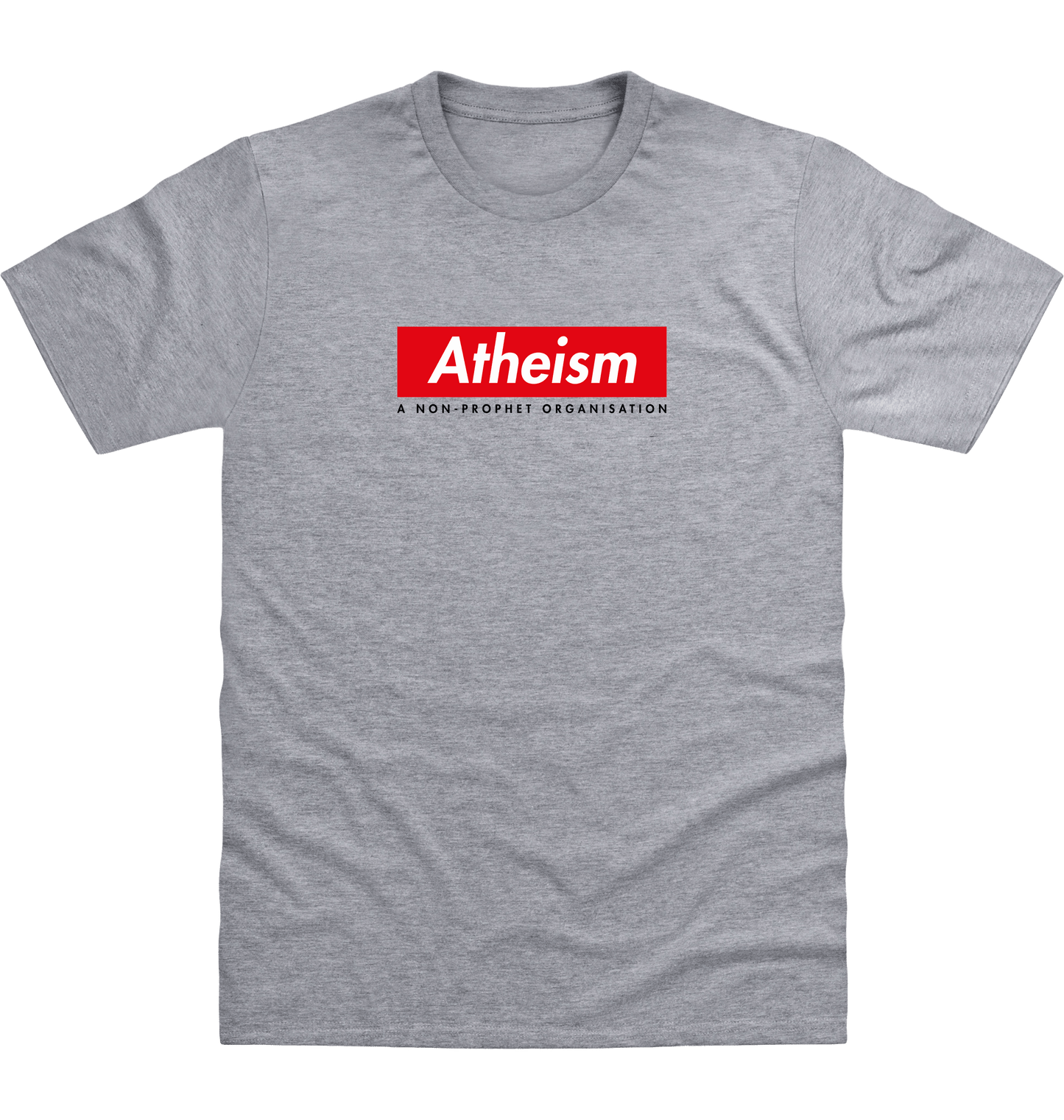 Heather Grey Printed T-shirt Front