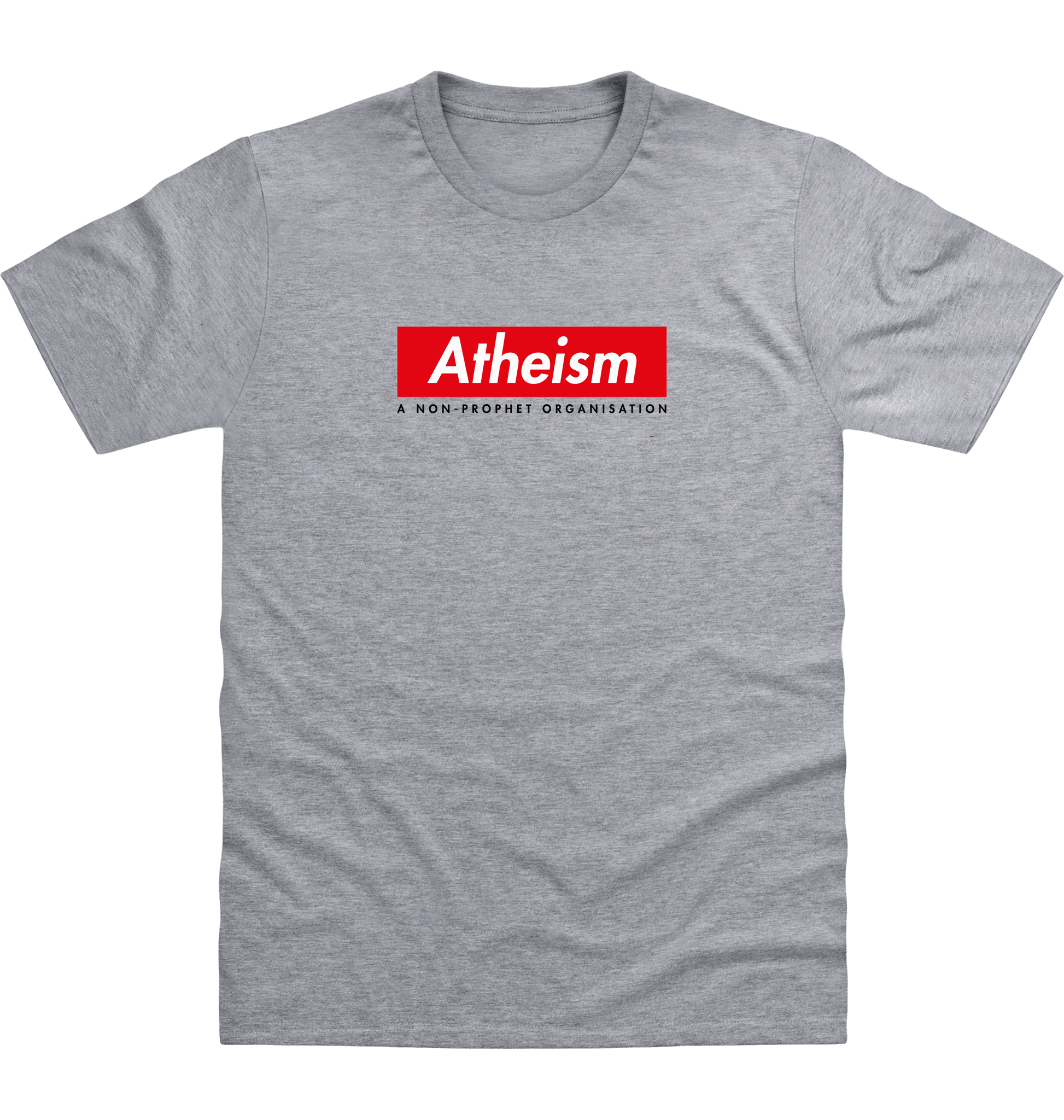 Heather Grey Printed T-shirt Front