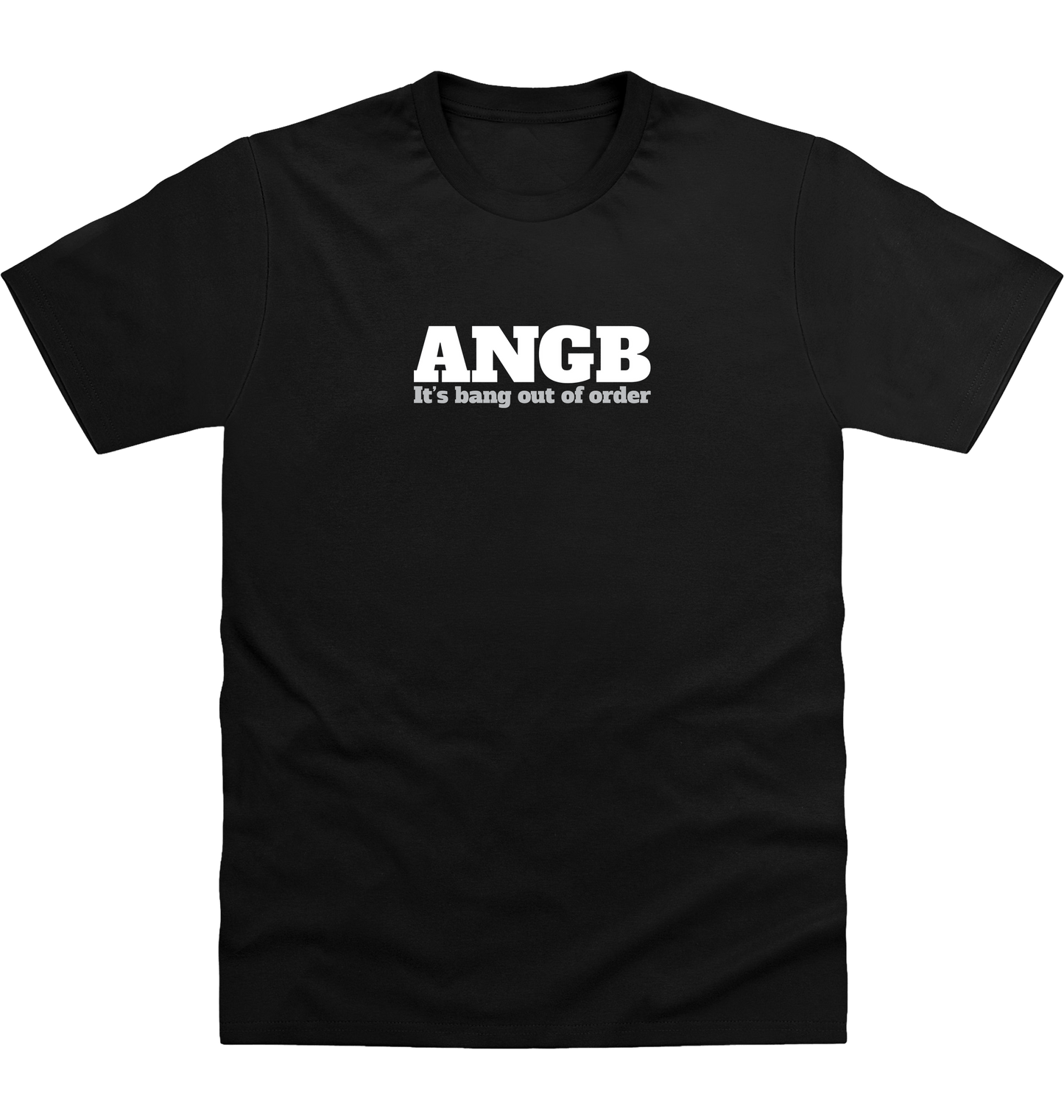 Deep Black Printed T-shirt Front