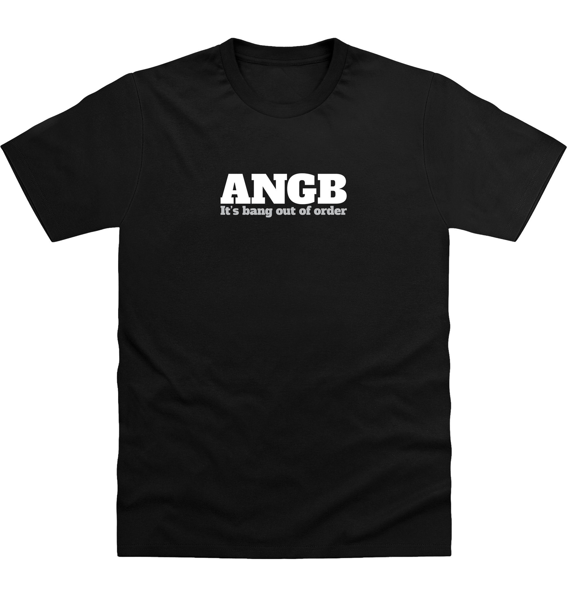 Deep Black Printed T-shirt Front