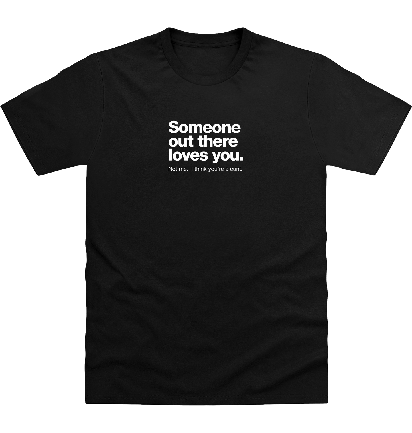 Deep Black Printed T-shirt Front