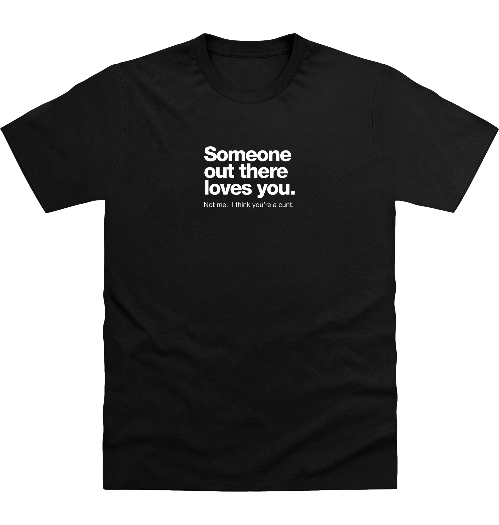 Deep Black Printed T-shirt Front