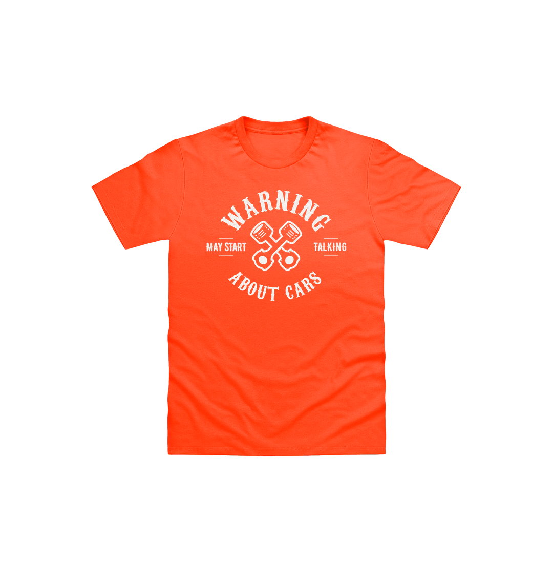 Orange Printed Kids T-Shirt Front