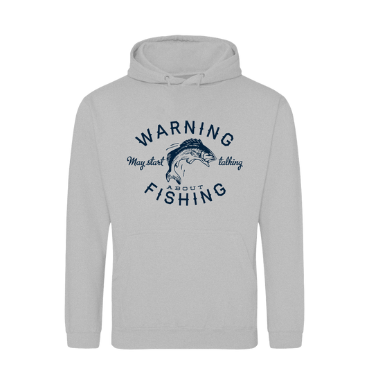 Heather Grey Printed Hoody Front