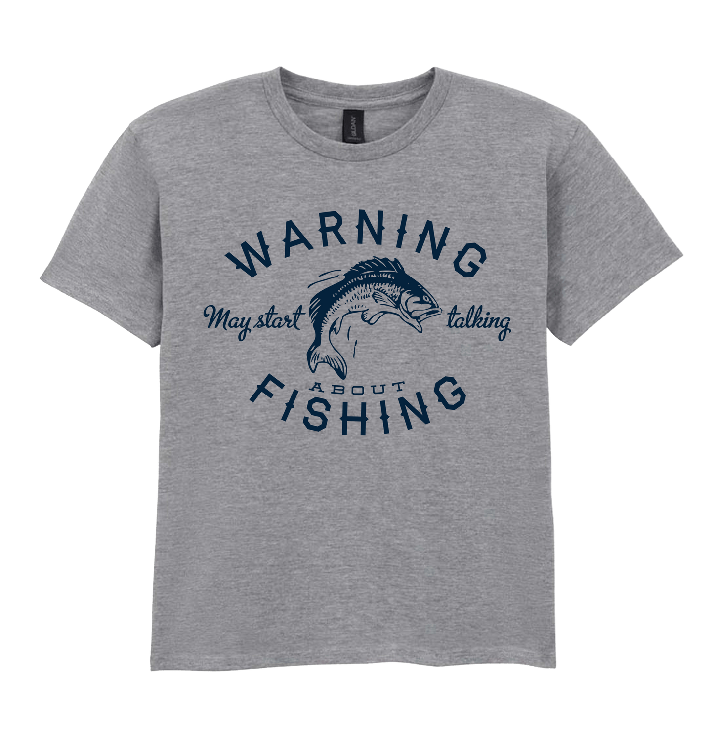 Sport Grey Printed Kids T-Shirt Front