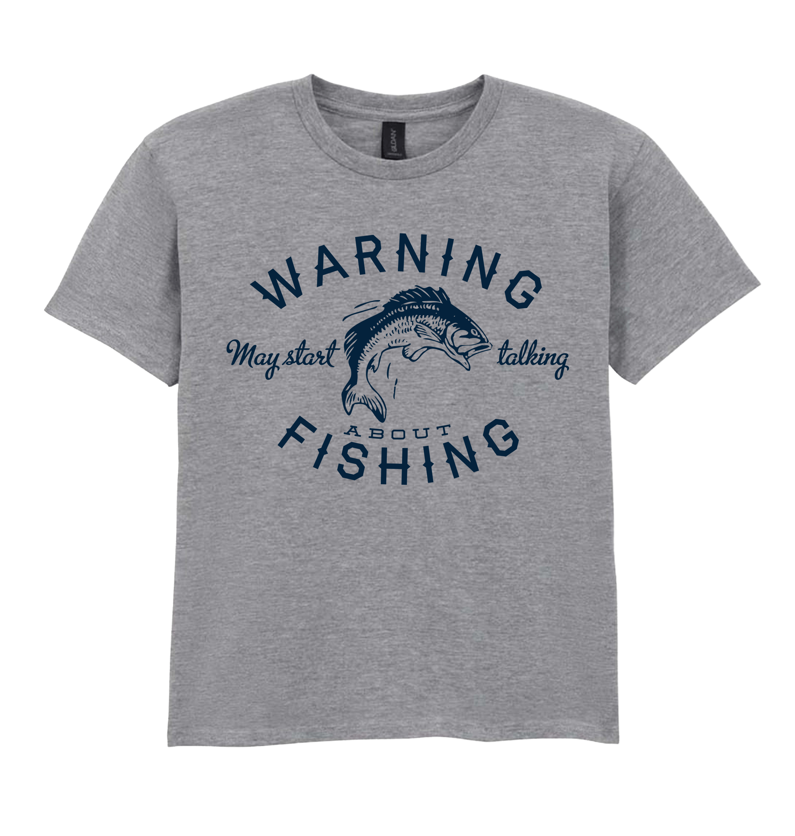 Sport Grey Printed Kids T-Shirt Front