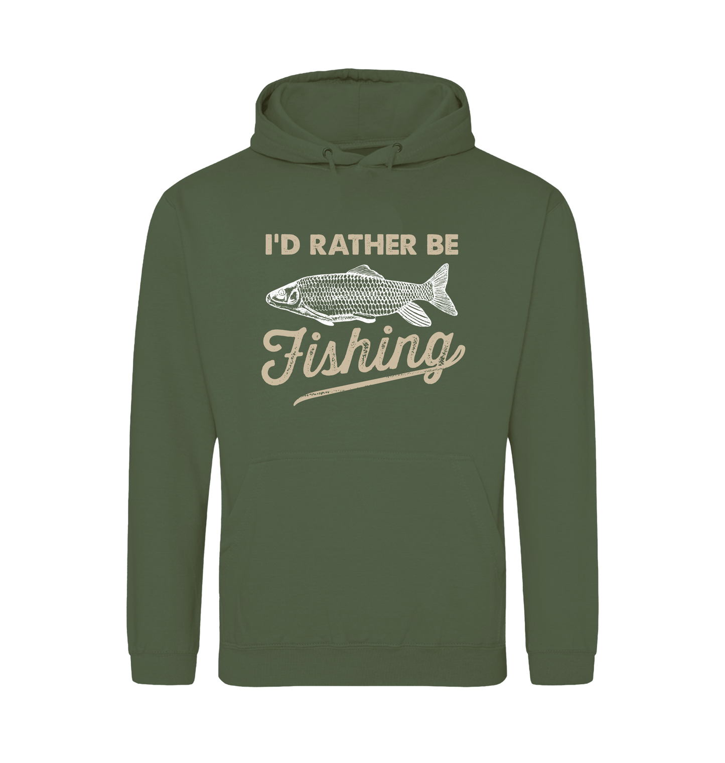 Earthy Green Printed Hoody Front