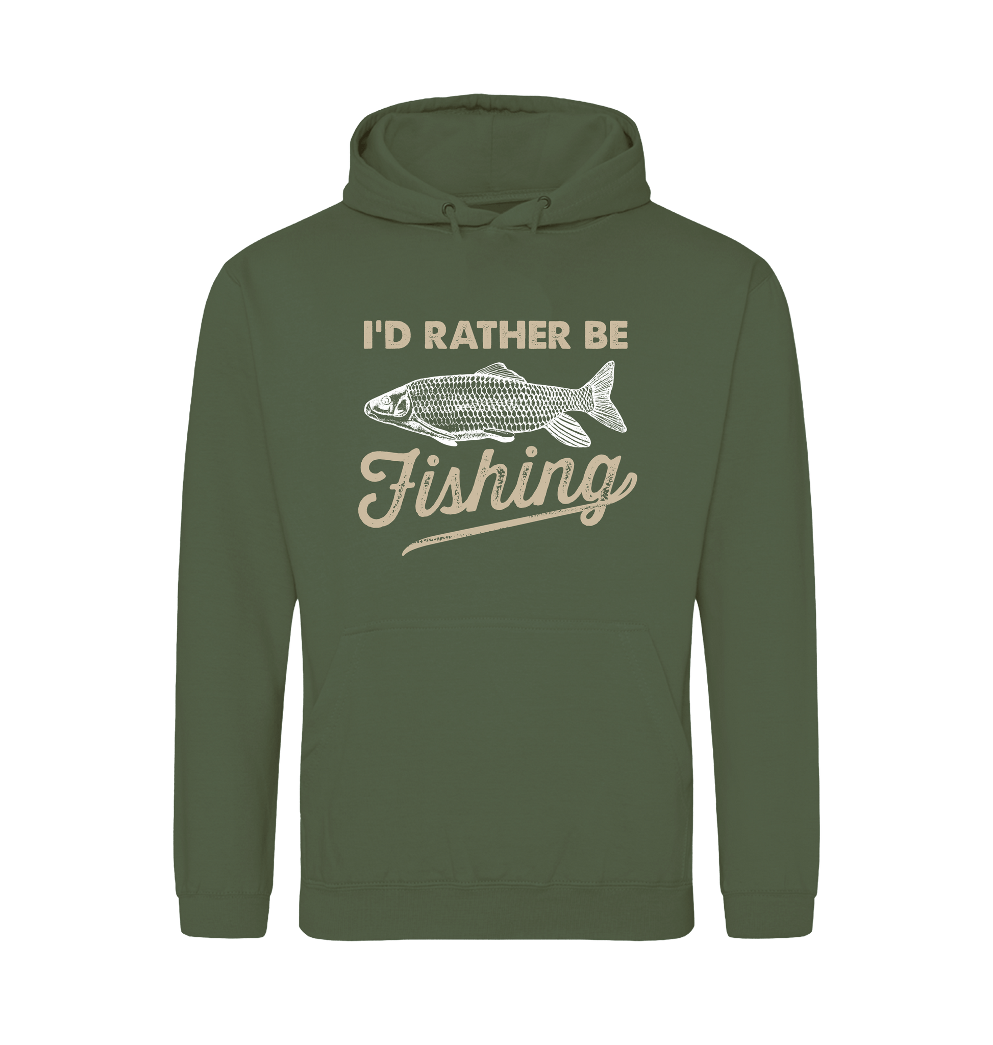 Earthy Green Printed Hoody Front