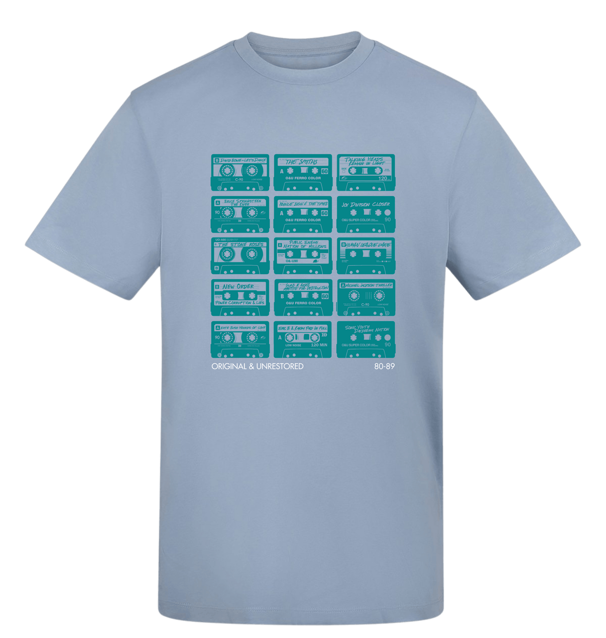 Sky Blue Printed T-shirt Front