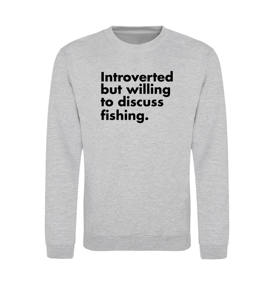 Heather Grey Printed Sweater Front
