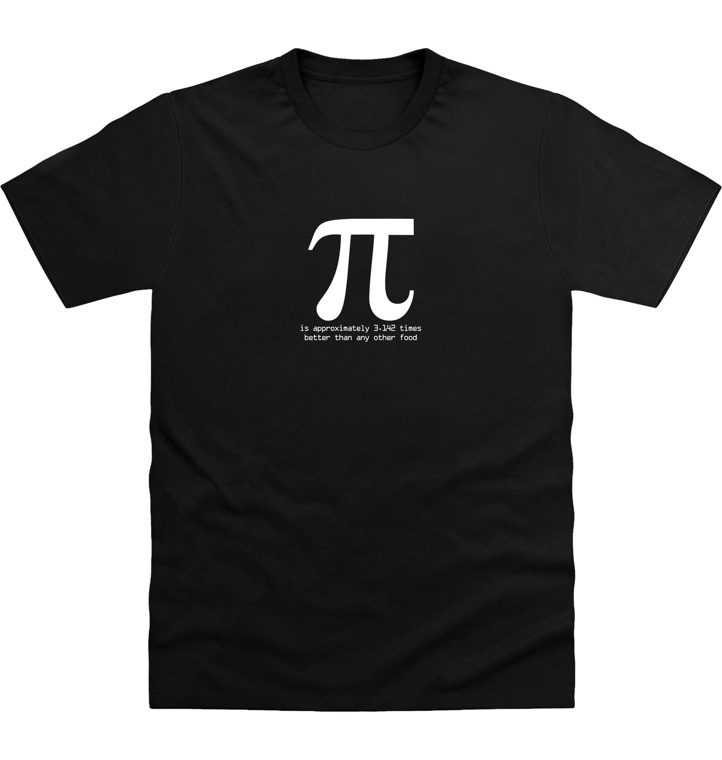 Deep Black Printed T-shirt Front