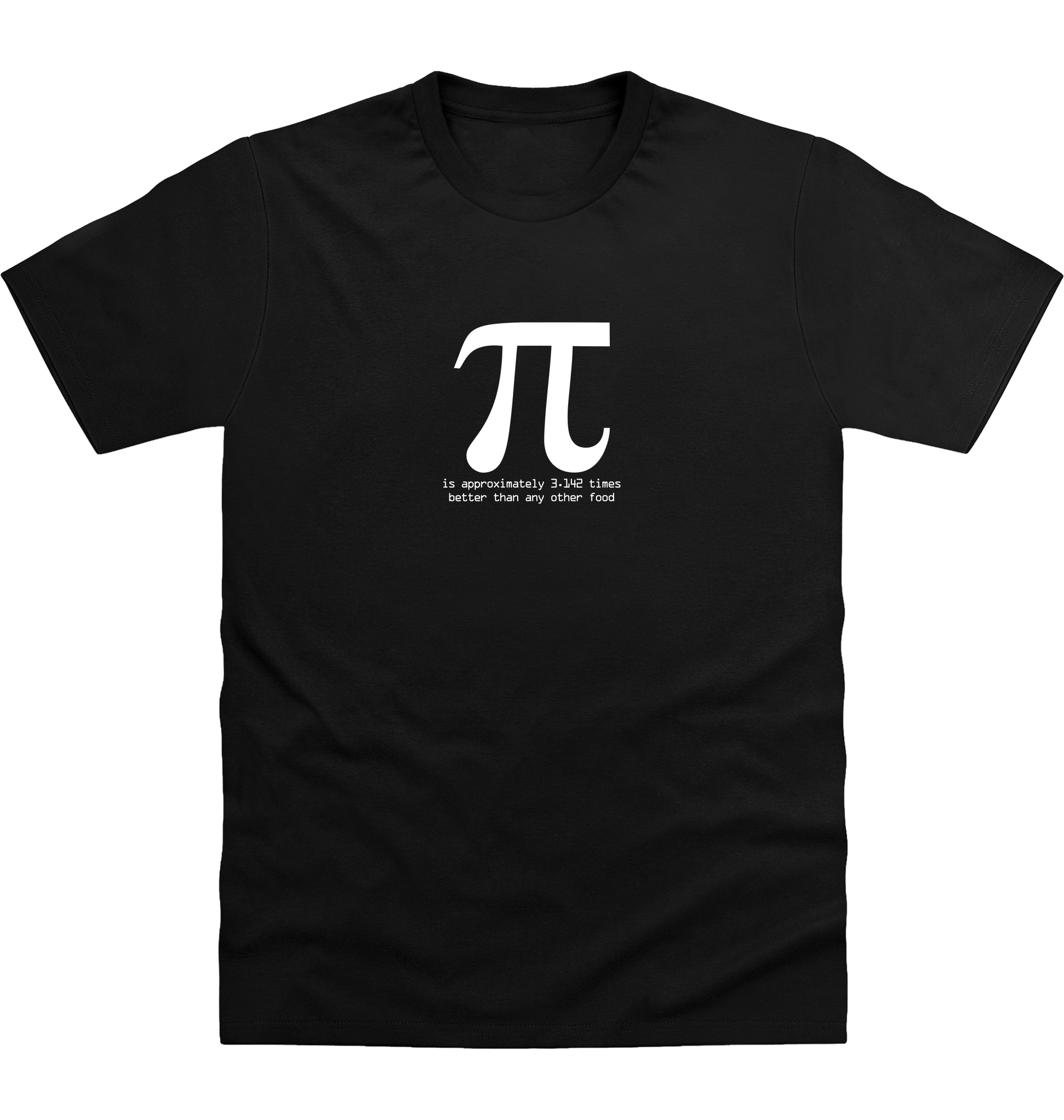 Deep Black Printed T-shirt Front