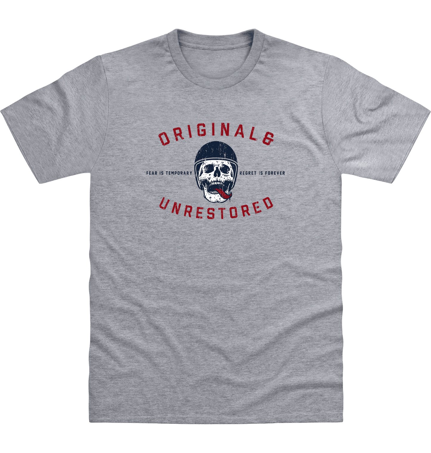 Heather Grey Printed T-shirt Front
