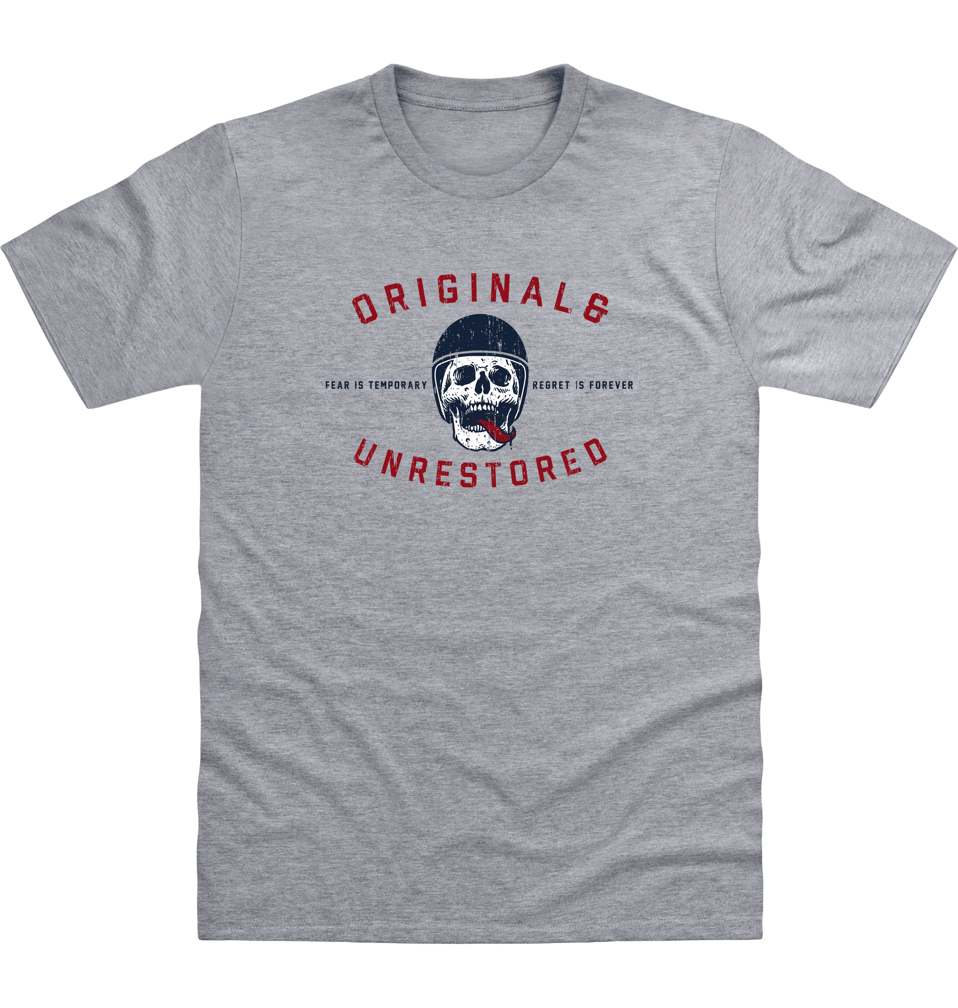 Heather Grey Printed T-shirt Front